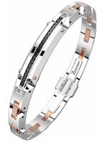 Pulsera Zancan Hombre Hi Teck in Acero Spinello EHB323